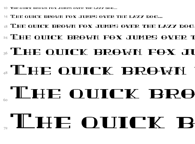 Peacock font waterfall